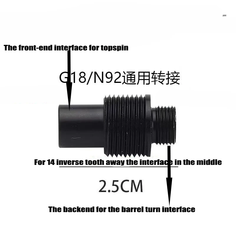 

Outdoor Sports SKD M92 Beretta 90 v2 G18 Upgrade Material Modification Silencer Up Spin Toy Water Bullet Gun Accessories PD67