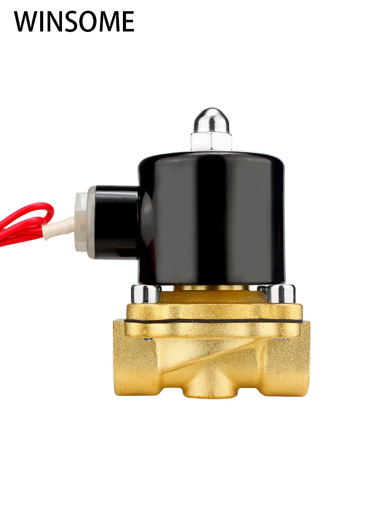

Normally Closed Solenoid Valve 1/4" 3/8" 1/2" 3/4" 1" Control Switch Copper Wire Water Valve Air Valve Oil Valve 24V 12V 220V