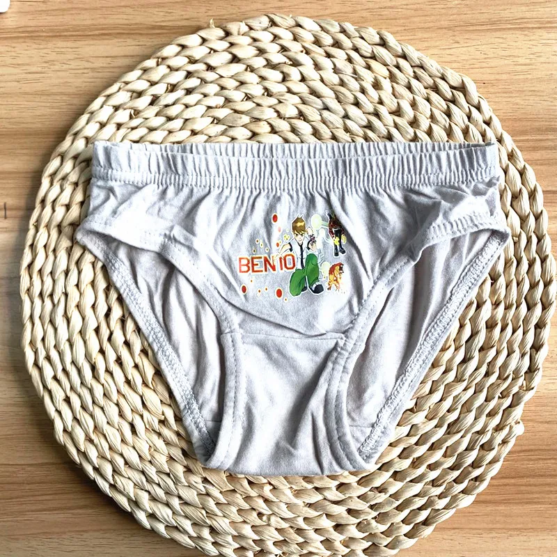 5 Mixed Hair Softening Boys Cartoon Printing Cotton Briefs Children's Underwear Three Yards -12 TNM0034 | Детская одежда и