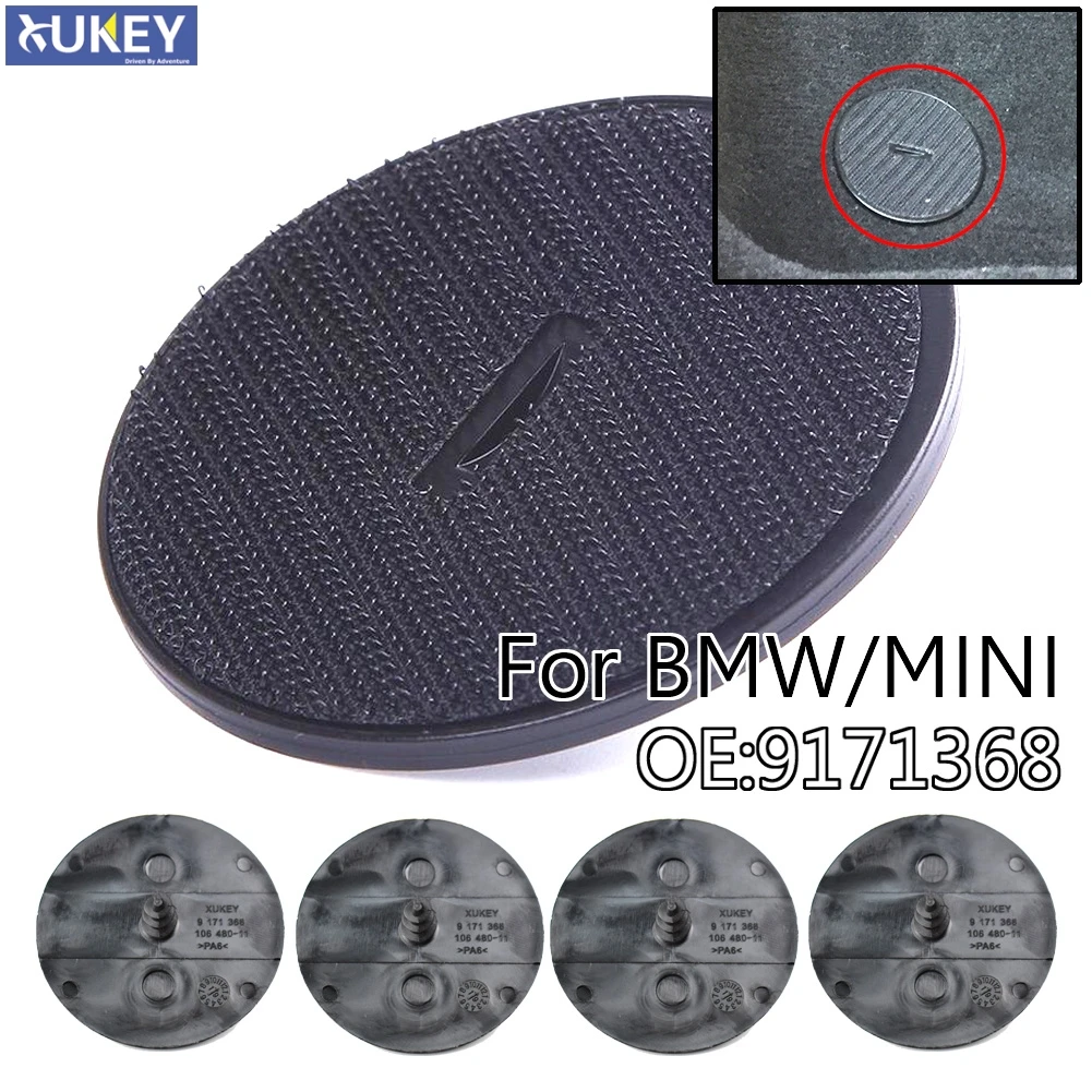 4x автомобиль коврик Clips Ковровых Винты Фиксатор для BMW и Mini 9171368 106480 3 4 5 7 X4 X5 X6 крепежи VELCRO TAP автомобили Стайлинг - изображение