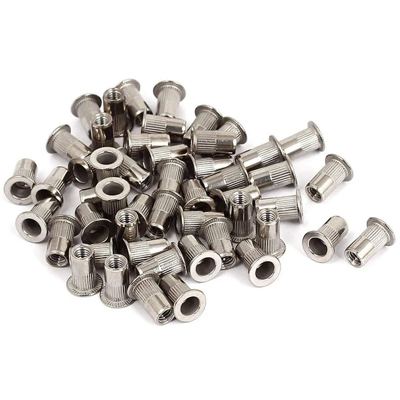 

93Pcs Stainless Steel Rivet Nut Insert Nut Nut KIT M3 M4 M5 M6 M8 M10 Rivet Nut Vertical Grain Rivet Nut
