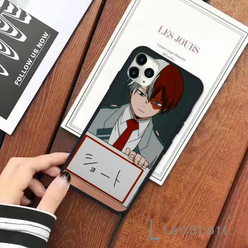 

My hero academia Phone Cases for iPhone 11 12 pro XS MAX 8 7 6 6S Plus X 5S SE 2020 XR Soft Silicone Shell Cover Funda