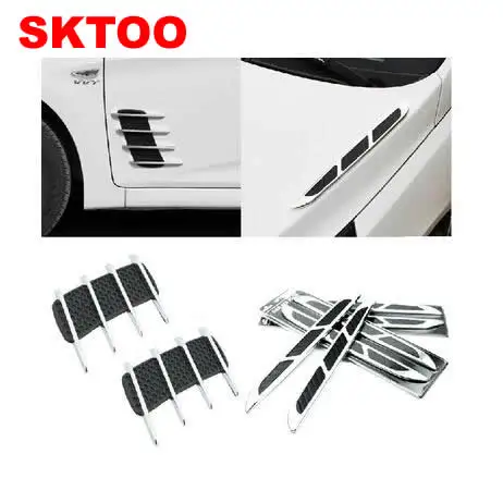 Автомобильные хромированные наклейки SKTOO для Chevrolet Cruze Aveo Ford Focus 2 Kia Rio Mazda 3 6 Peugeot 206