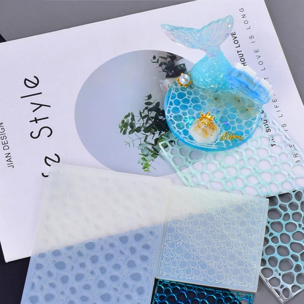 Ручная работа водная волна рябь прессформа эпоксидная смола океанская