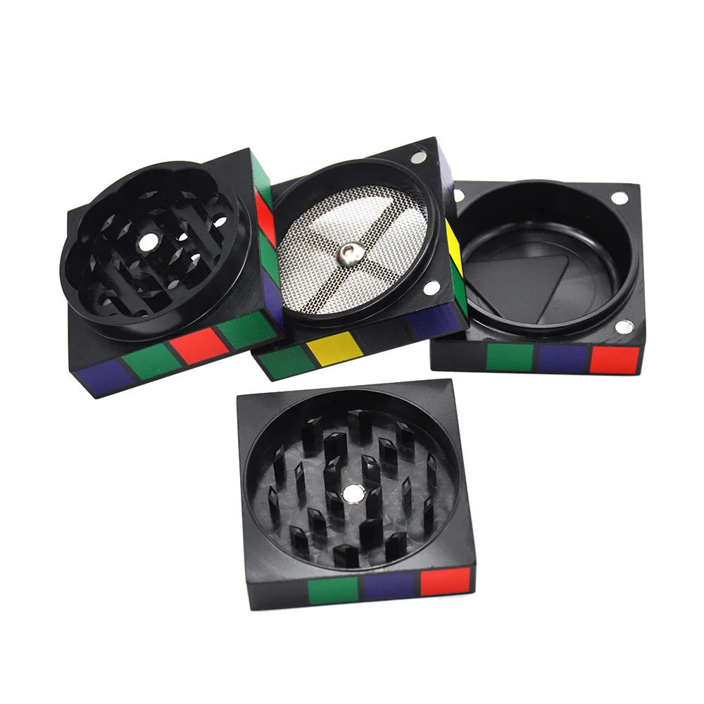 Череп/индийская девушка травяная шлифовальная машина 50 мм 4 слойная алюминиевая