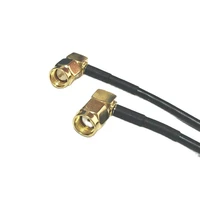 1pc new sma male right angle to rp sma male plug ra 90 degree rg174 cable 20cm 8 adapter wholesale fast ship