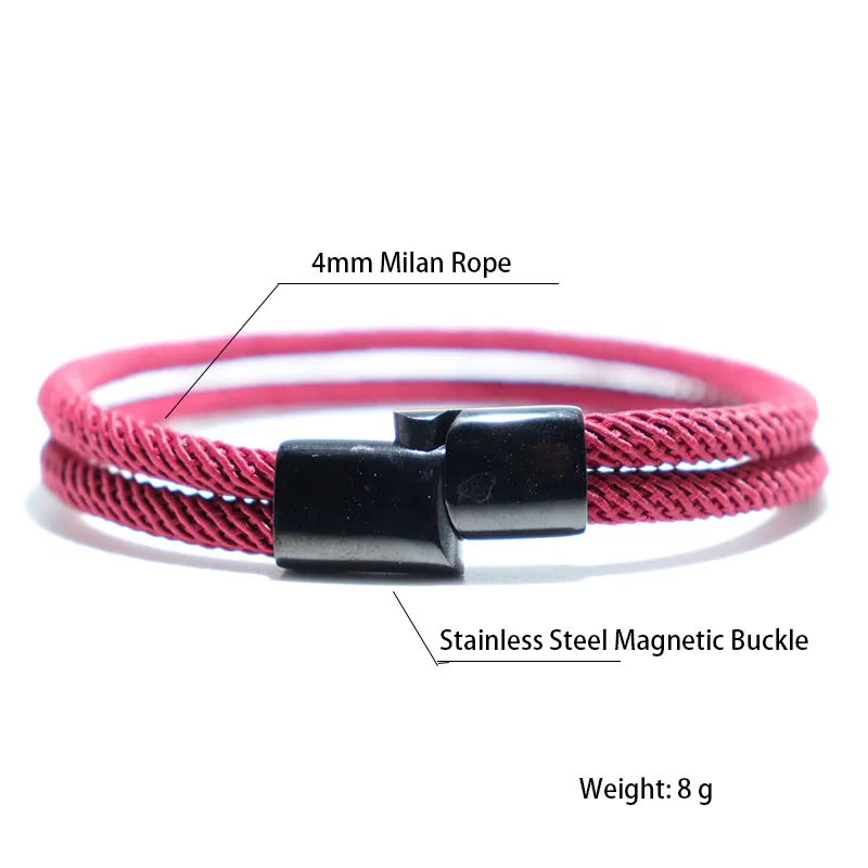 Браслет из нержавеющей стали с магнитной пряжкой для мужчин и женщин | Украшения