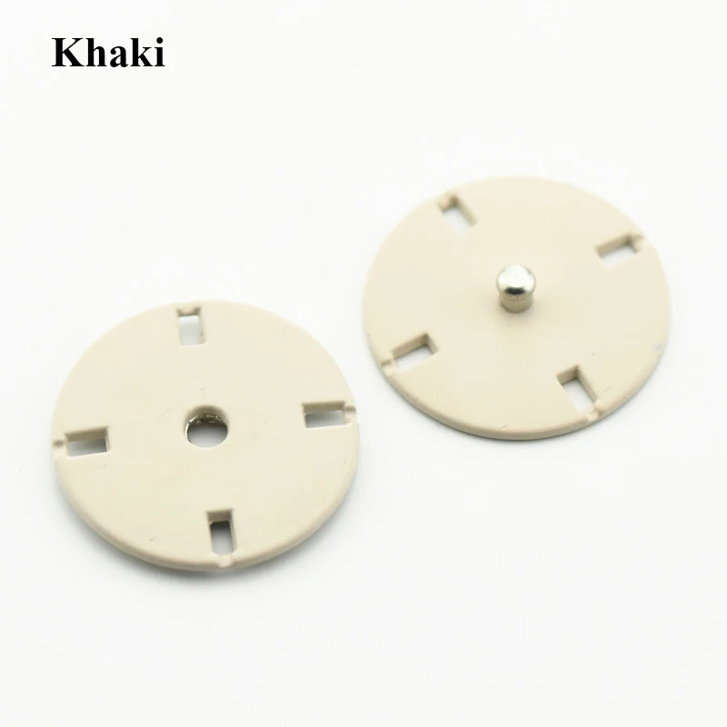 Khaki 5 шт. 10-25 мм круглые металлические кнопки золотого цвета для одежды DIY пуговицы для одежды аксессуары для шитья одежды - Цвет: Khaki