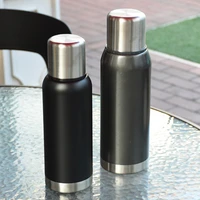 large capacity thermos portable water bottle thermos double wall insulated vacuum cup travel hiking outdoor drink flask