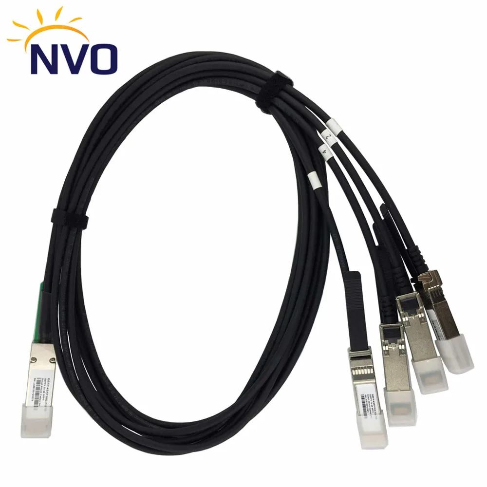 2pcs/Lot 40G QSFP+to 4*SFP+ 7M Passive DAC Direct Copper QSFP+ to 4*10G SFP+ 24AWG Attach Twinax Cable 7mete | Мобильные телефоны и