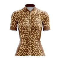 giraffe female cycling jersey road bike cycling clothing apparel quick dry moisture wicking cycling sports
