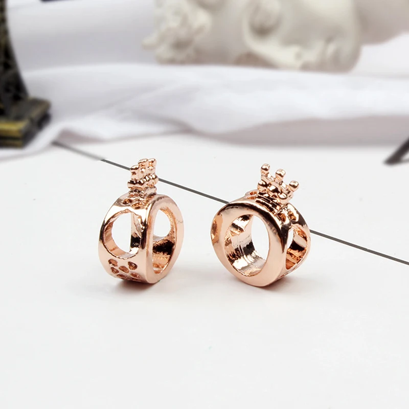 CUTEECO Новые бусины с короной из сплава покрытием подходит для оригинального