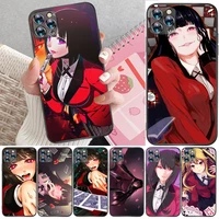 anime kakegurui jabami yumeko saotome meari painting phone case for iphone xr xs max carcasa back cover cases coque