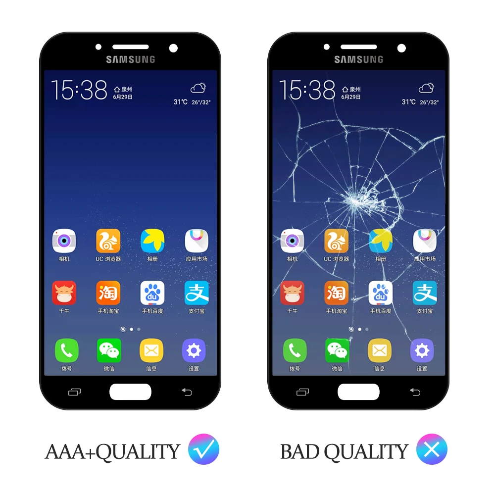 Для Samsung Galaxy A5 a520f SM-A520F A520 ЖК-дисплей сенсорный экран дигитайзер стекло сборка запасные части