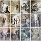 Алмазная живопись Huacan, полноценная Женская мозаика, вышивка танцора, вышивка крестиком, портрет, домашний декор, Алмазное искусство, алмазная живопись