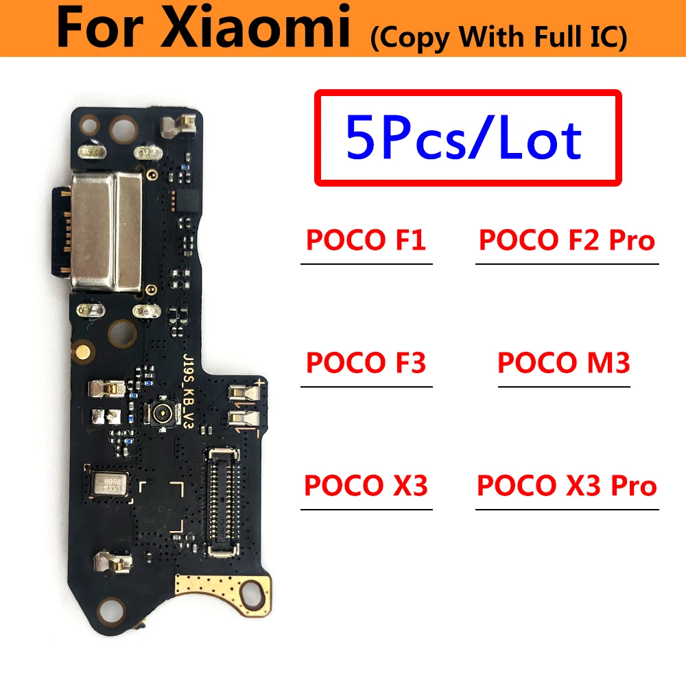 

5 шт., гибкий USB-кабель с микрофоном для Xiaomi Poco F2 Pro F3 F1 X3 Pro