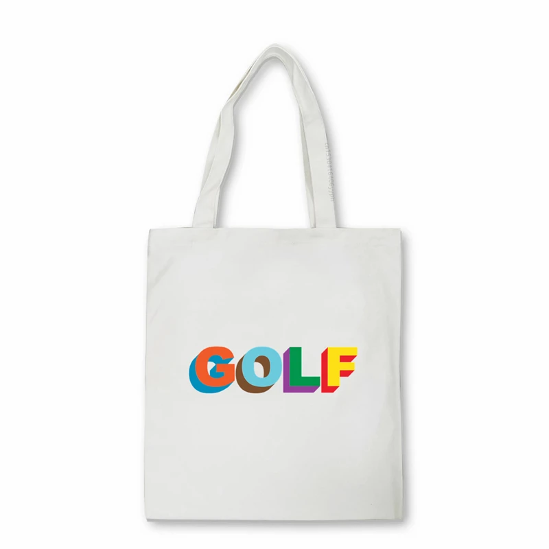 Golf Wang Le Fleur flower vote igor Tyler The Creator Skate Shopper bag Large-capacity canvas bag Cute girl tote Shoulder bags