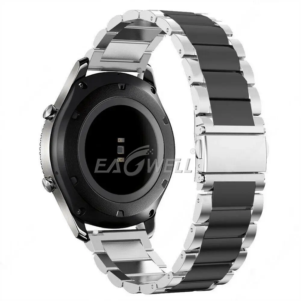 Ремешок для часов из нержавеющей стали для huawei Watch GT/2 Pro 22 мм Универсальный сменный Браслет ремешок для samsung gear S3 Frontier