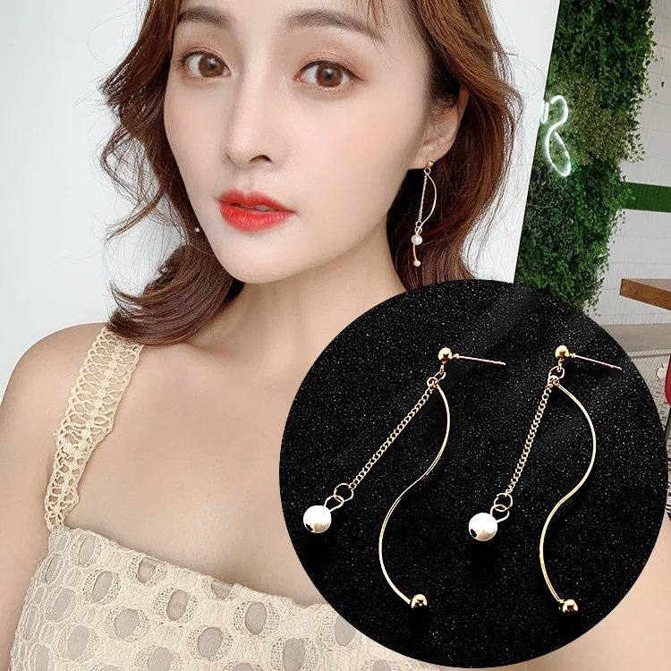 Взрывные Модели Корея волна жемчуг Простой и элегантный ночной клуб стиль