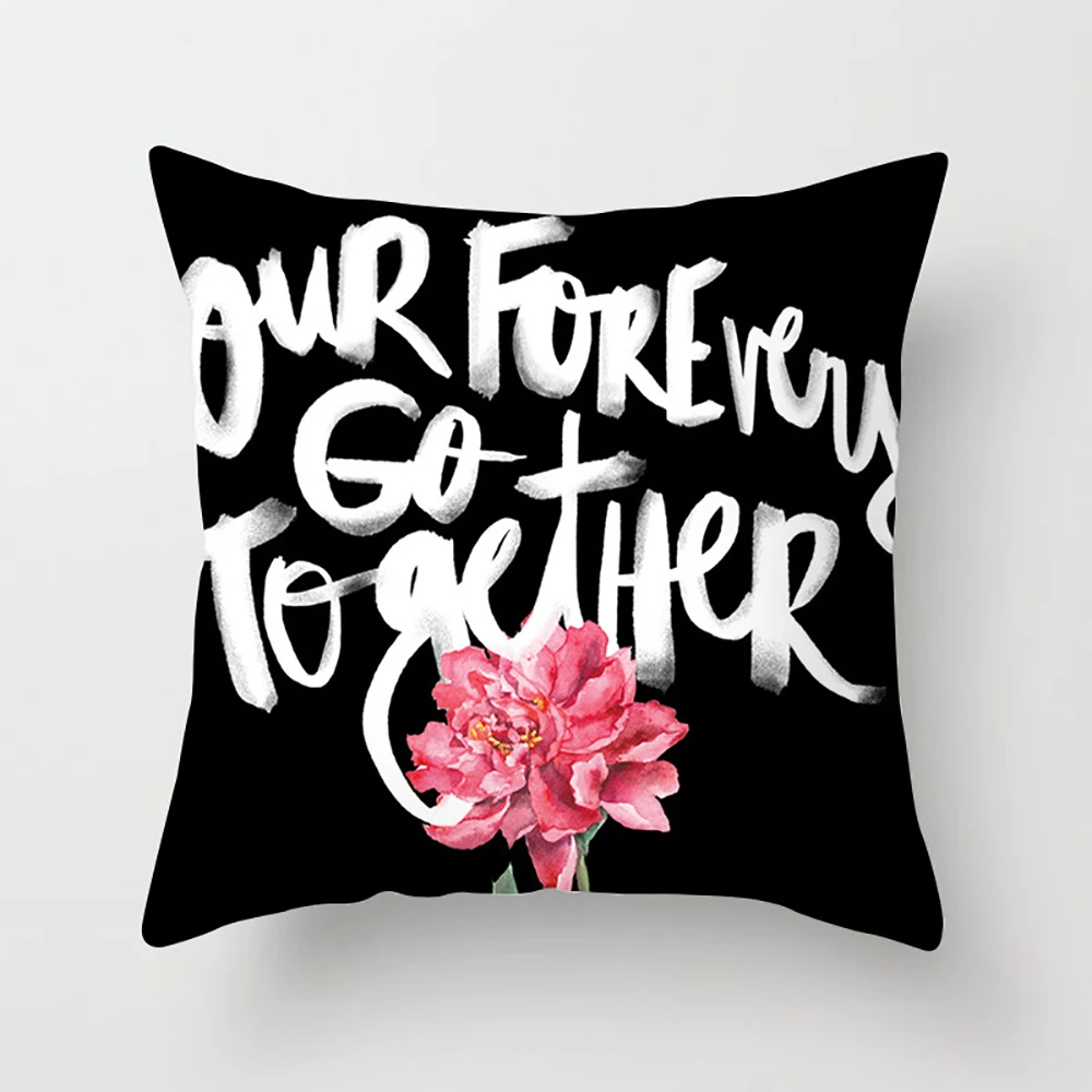 45X45 см простой чехол для подушки розовый геометрический на талии домашний