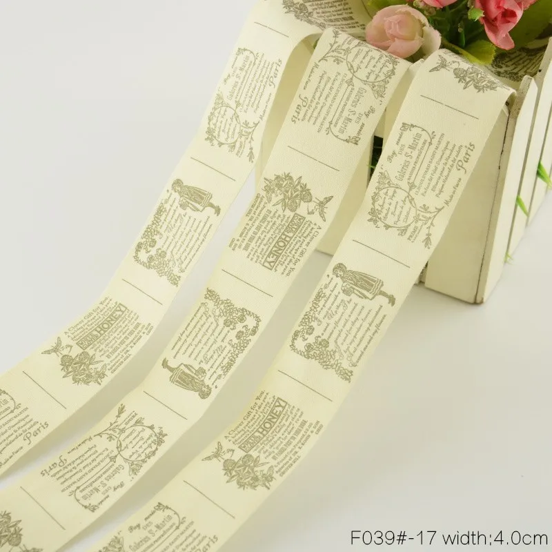 Этикетки для одежды Booksew 4 см Ширина на метр дизайн Феи Стори 100% хлопковые ленты