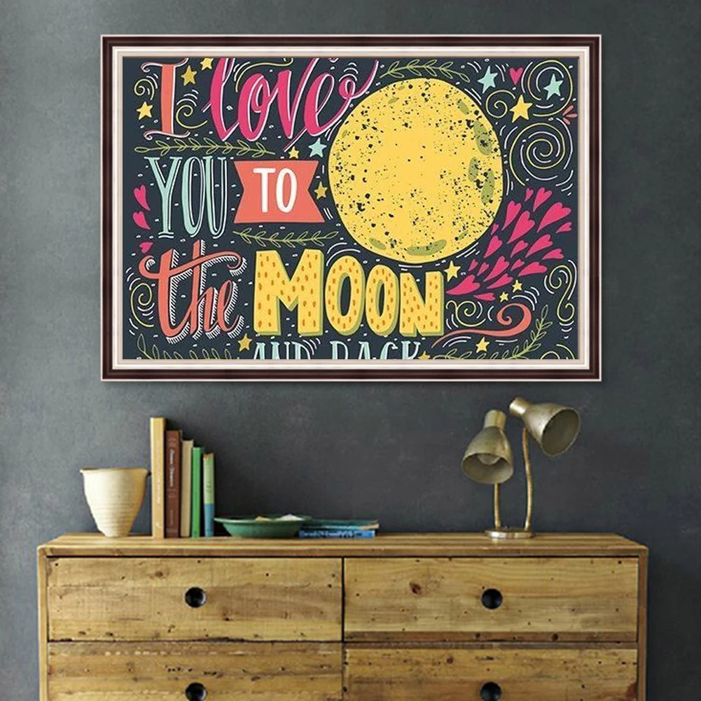 5D DIY алмазная живопись текст доска надеюсь полное сверло кристальная Алмазная