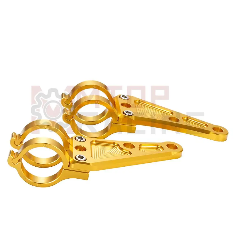 Кронштейн для крепления мотоциклетной фары CNC золотистый 30 мм 33 35 37 38 39 41 43 45 46 48 49 50