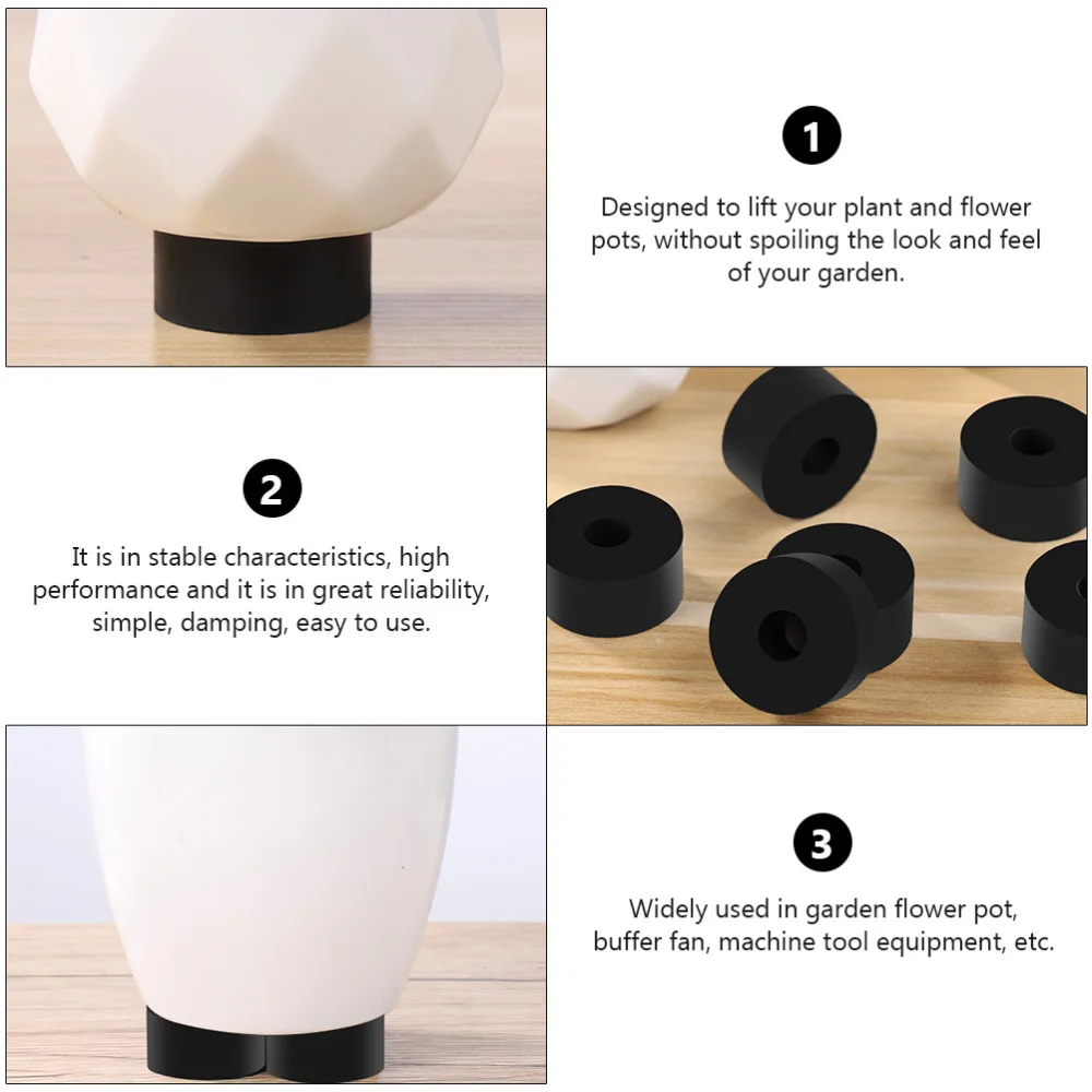 

20pcs Machine Support Anti-slip Anti Vibration Rubber Feet Pads for Dryer