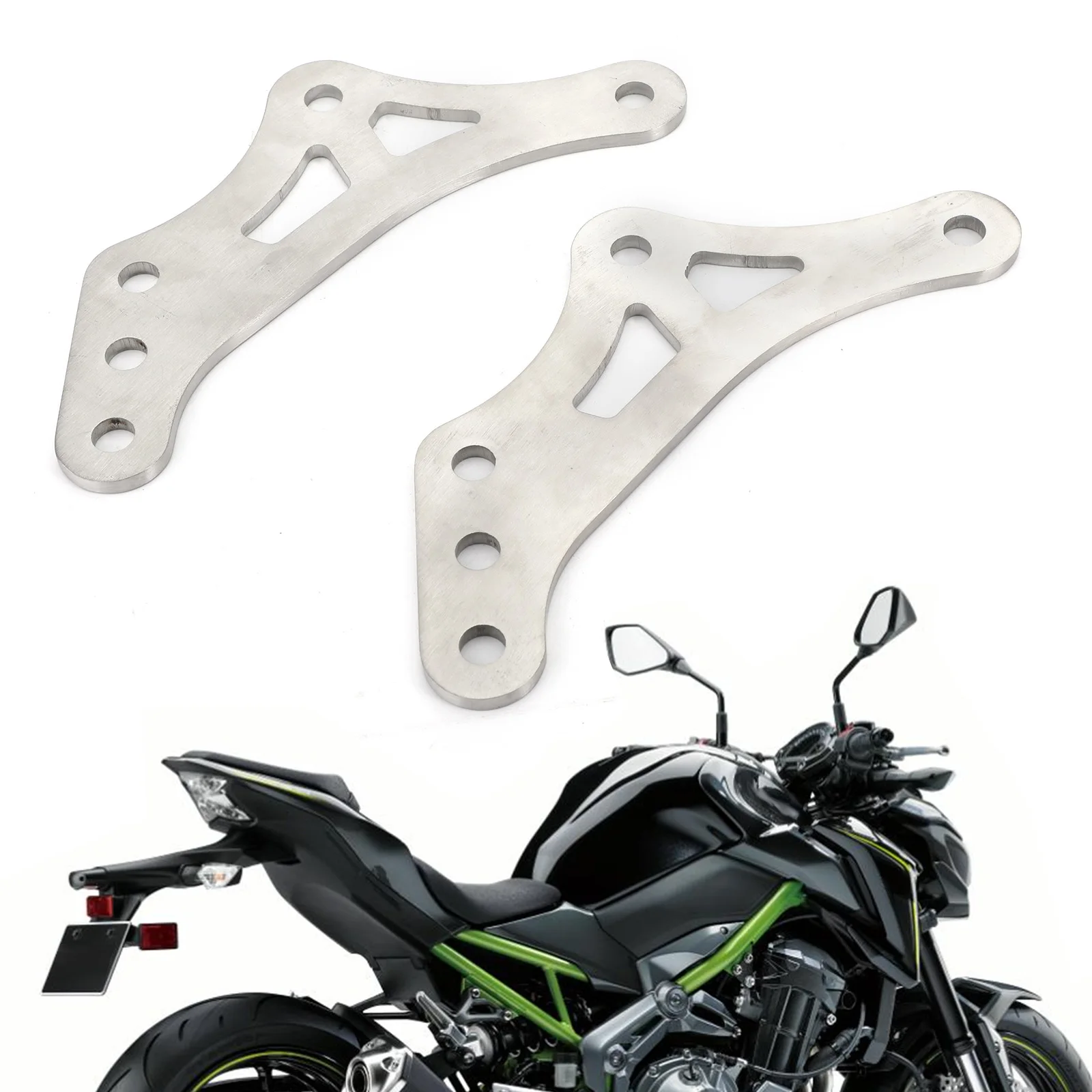 

Areyourshop для Kawasaki Z900 2017-UP мотоциклетная задняя Регулируемая Подвеска из нержавеющей стали наборы колец для понижения звеньев из нержавеющей с...
