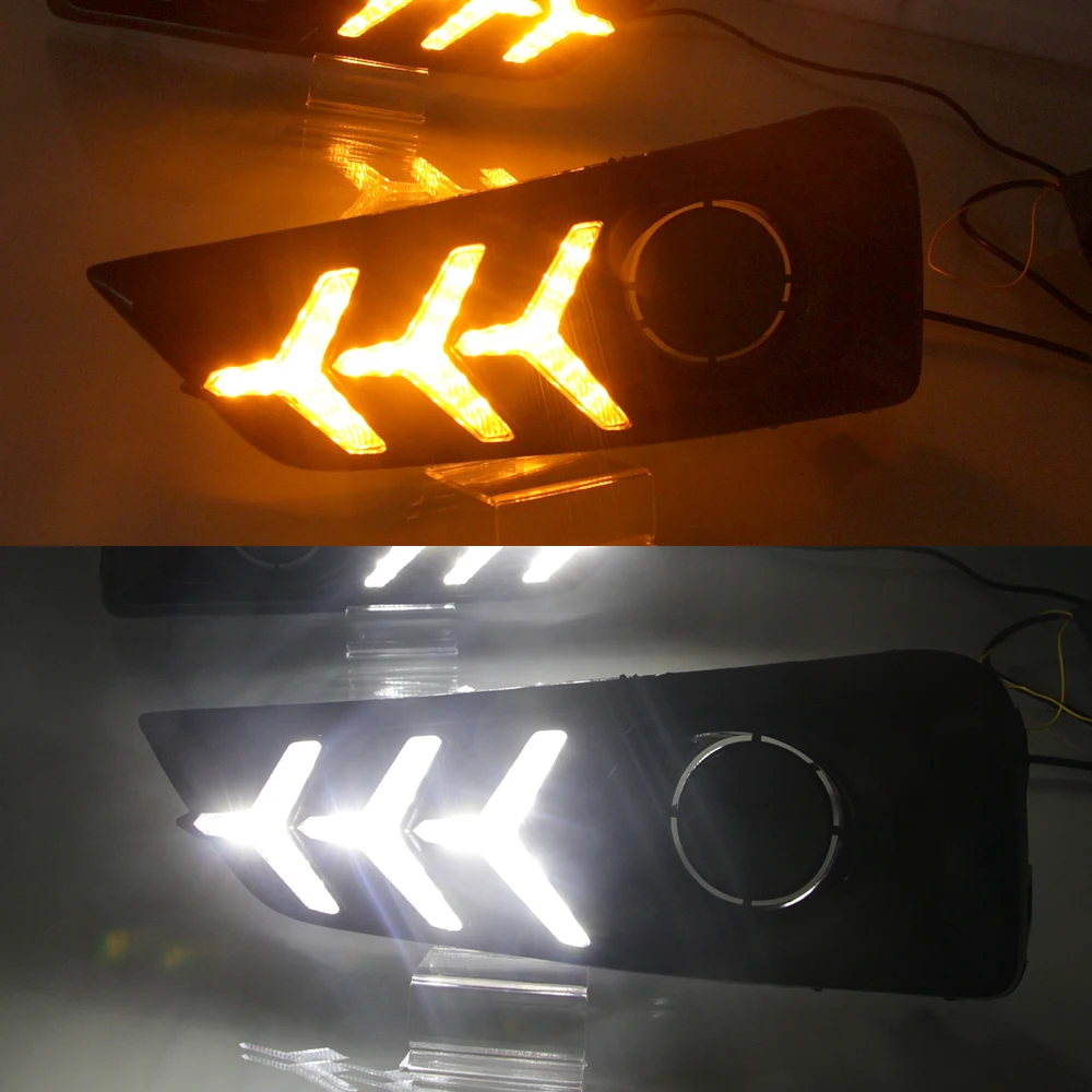 Автомобильные мигающие светодиодные дневные ходовые огни для Honda City Grace 2015 2016 2017