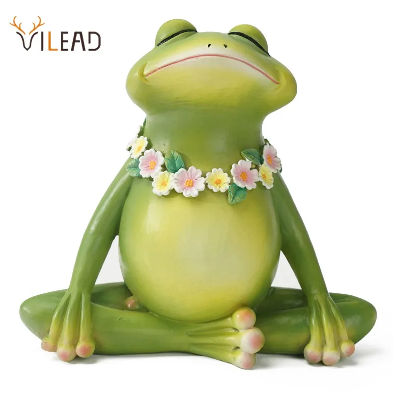 

Вилаад медитация Лягушка йога статуэтки животных дзен украшения спальня стол Гостиная магазин интерьер украшение дома аксессуары
