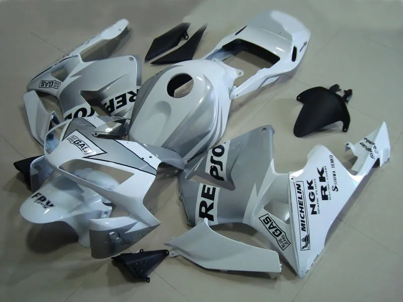 Motorcycle Fairing kit for CBR600RR F5 03 04 CBR 600RR 2003 2004 600 RR White grey Fairings set +gifts HX02 | Автомобили и