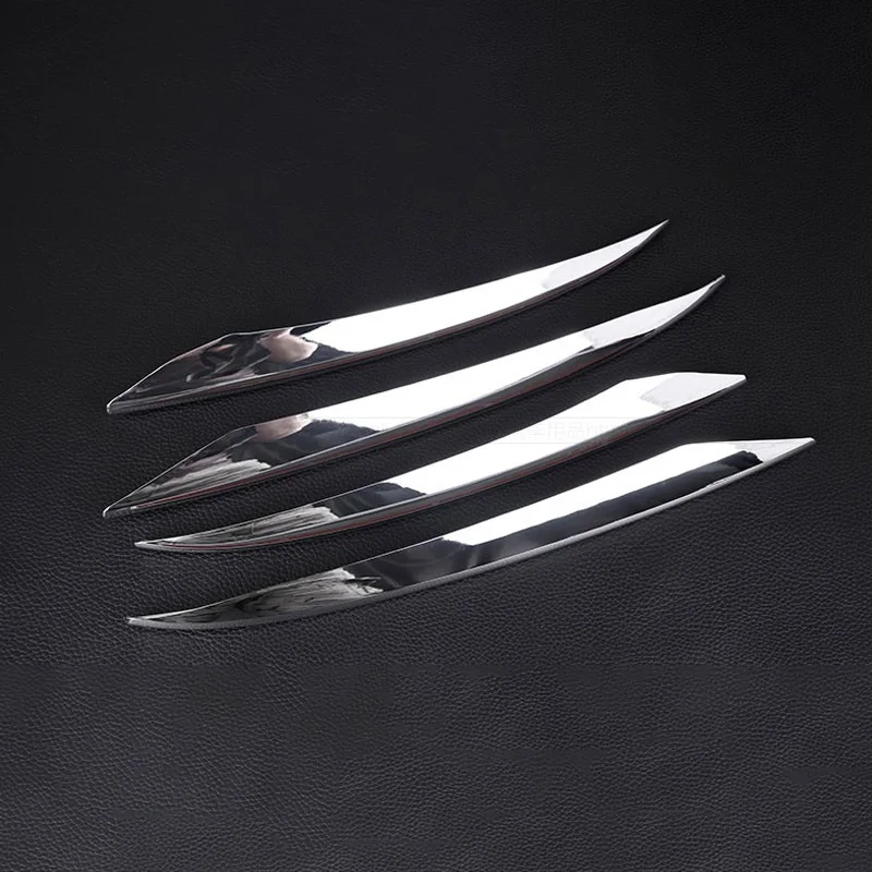 4 шт. хромированные передние противотуманные фары ABS для Mercedes Benz E Class W213 E200 E300 2016 2017