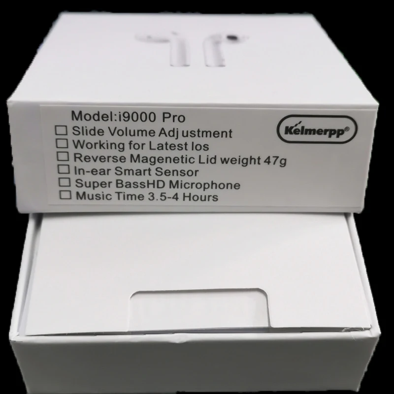 I9000 Pro TWS в ухо обнаружения всплывающие беспроводные наушники 8D супер бас Bluetooth 5 0