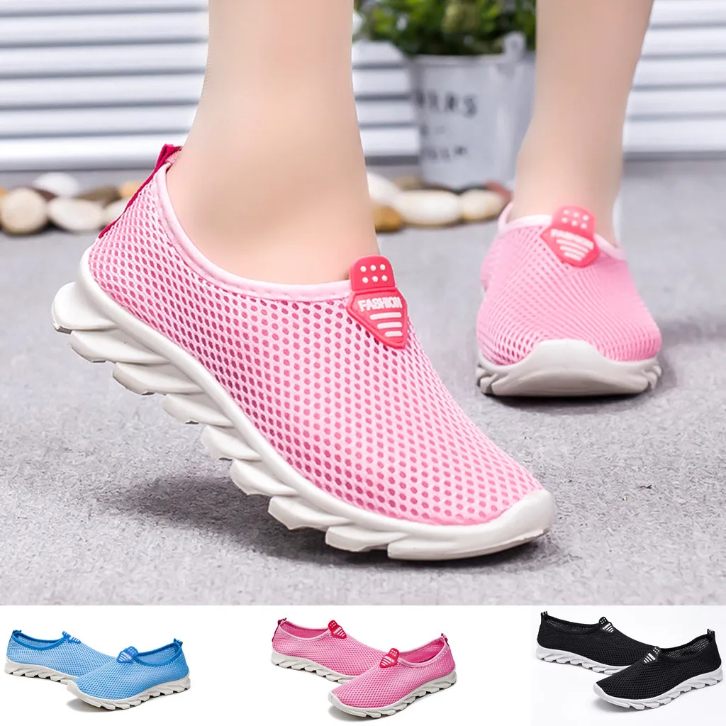Women's running sneakers ladies Leisure Breathable Mesh Outdoor Fitness Running Sneakers Shoes Trainers Zapatillas Mujer#4 | Спорт и