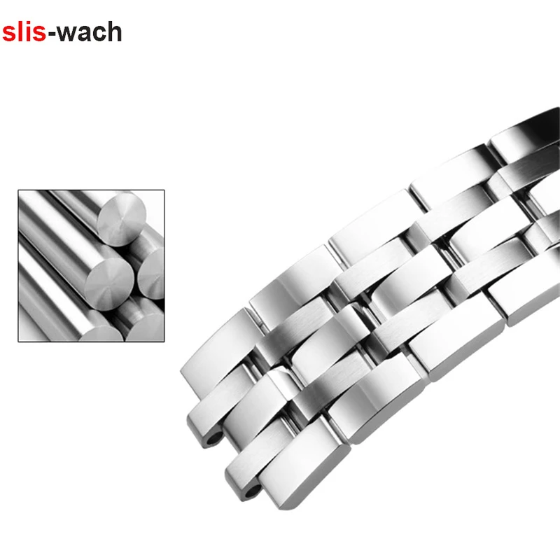 

19 20MM Watch Accessories Bracelet for Tissot PRC200 T461/014/17/055/067 Series Watch Strap Solid Stainless Steel Watch Band