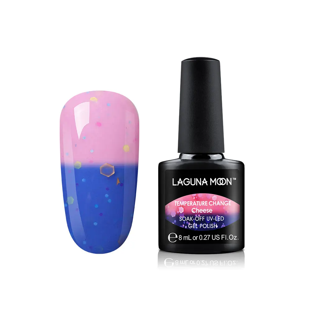 Lagunamoon 8ml Cheese Change Color UV Gel Nail Polish Temperature Change Color Soak Off Nail Art Varnish Gellak Hybrid Lacquer - Цвет: 1