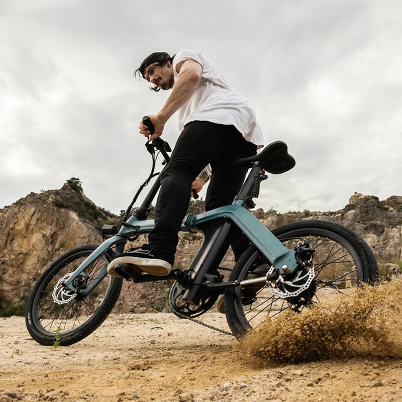 Складной электрический велосипед BMX Fiido D11 36 В 100 Ач км съемный литиевый