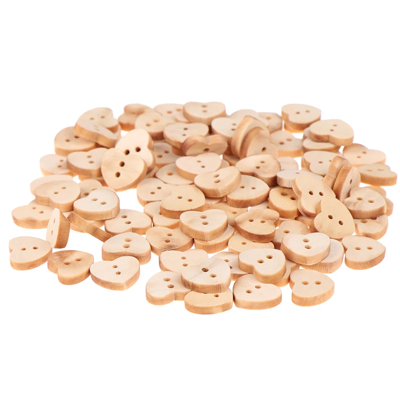 N2HAO 100 шт./лот товары для скрапбукинга натуральные швейные пуговицы с 2