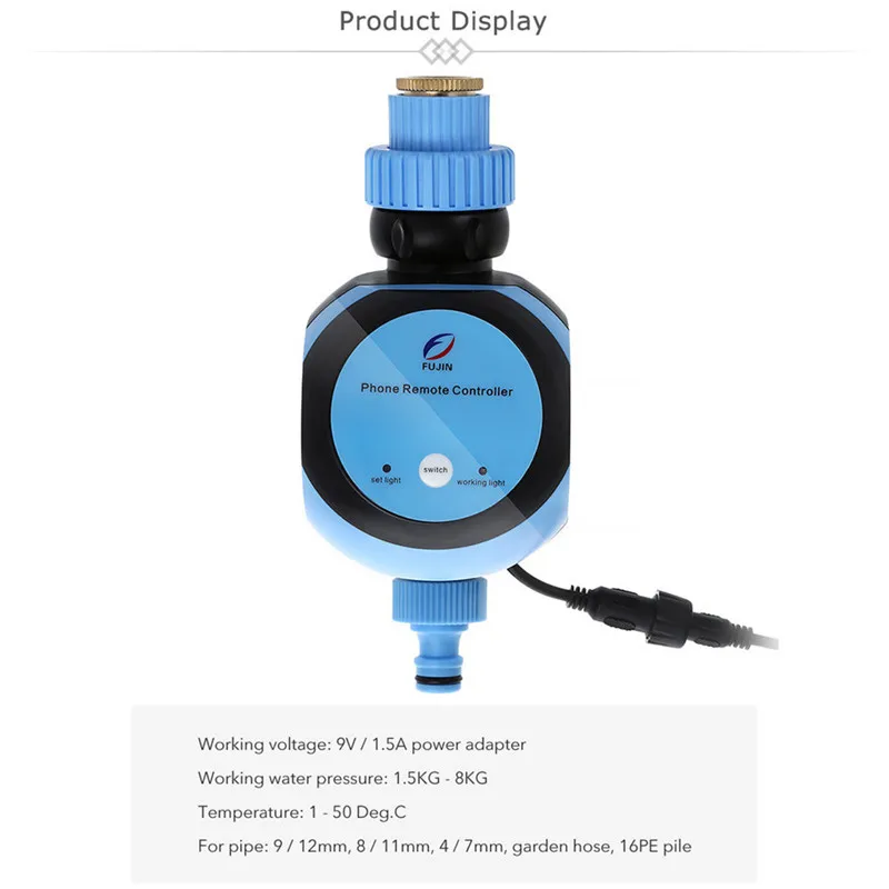 Автоматический интеллектуальный электронный таймер воды умный телефон пульт