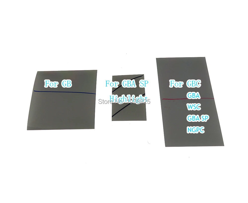 2 шт. поляризованный поляризационный фильтр-пленка для Gamboy GB GBA SP хайлайтер GBC WSC NGPC