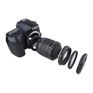 Комплект переходников для объектива камеры для Canon EOS 70D 80D 700D 750D 800D 1200D 100D 200D 5D2 5diii 5DIV 6D Mark II 77D 7D DSLR