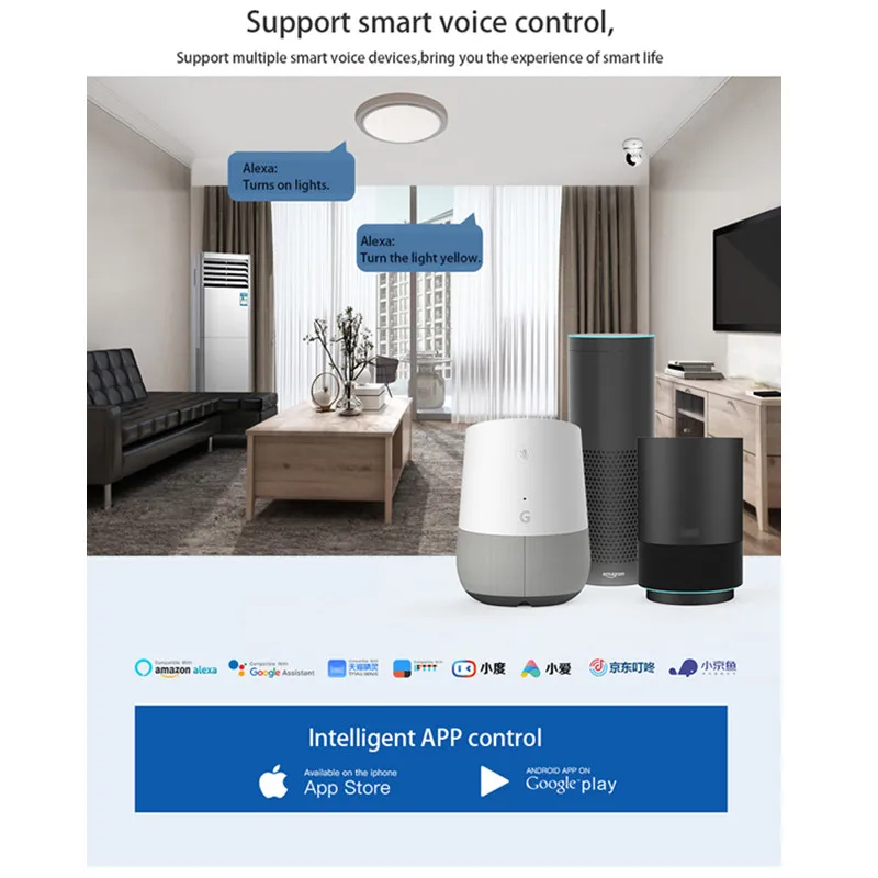 Смарт светильник с регулируемой яркостью Bluetooth Светодиодная лампа E27 меняющая