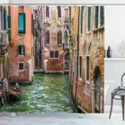 Венецианская занавеска для душа, водонепроницаемая занавеска для ванной, многоцветная занавеска для ванной с принтом, подарок для ванной комнаты