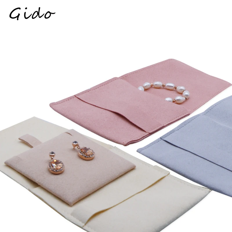 Фланелевая сумка для ювелирных изделий утолщенный Органайзер с откидной крышкой