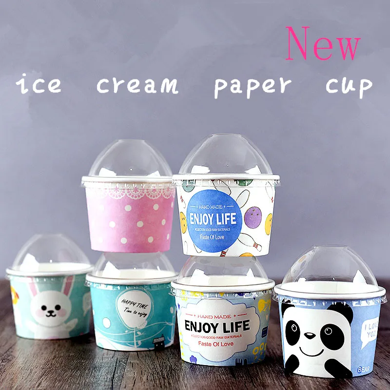 50 шт. креативная картонная бумажная чашка для мороженого аксессуары сделай сам