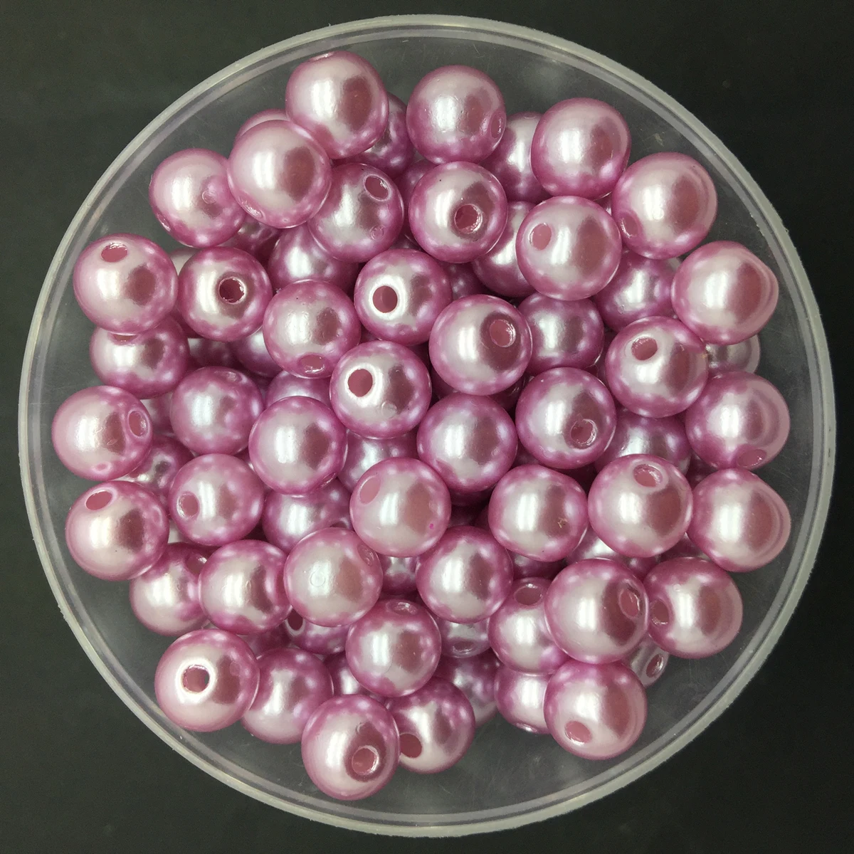 Purple Новинка 4 мм 6 мм 8 мм 10 мм акриловые круглые жемчужные бусины для изготовления ювелирных изделий - Цвет: Purple