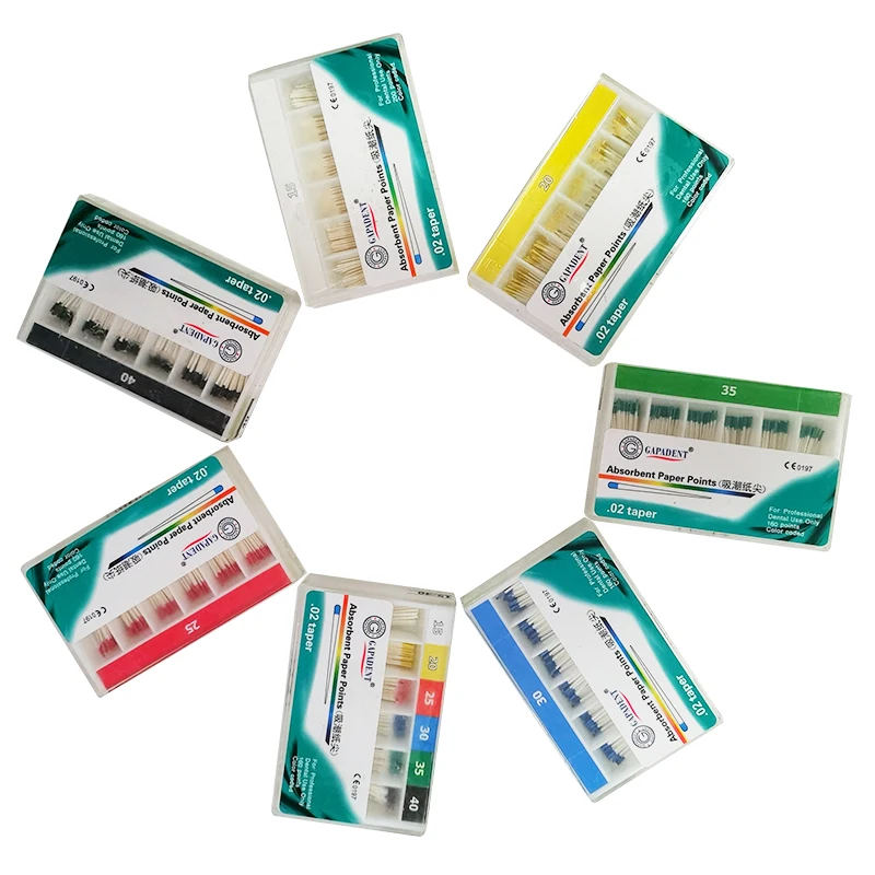 

1000pcs Dental Absorbent Paper Points Endodontics Cotton Fiber Tips Root Canal files Dentist Product Materials