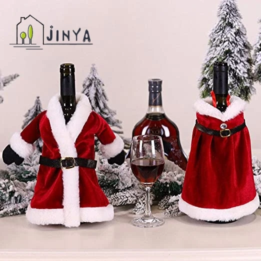 Из 2 предметов Рождественский бутылки вина крышки платье юбка из исинской глины