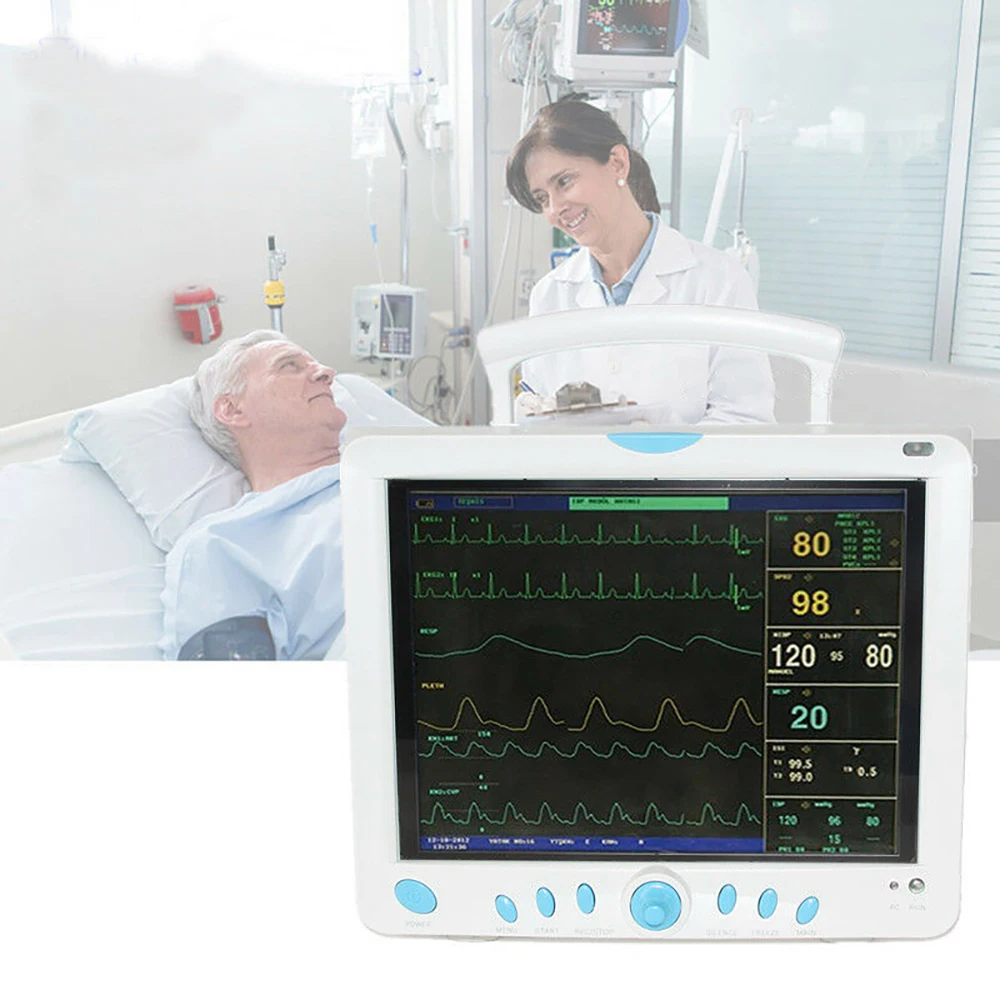 Монитор пациента CONTEC CMS9000 12 1 дюйма монитор жизненно важных признаков ICU CCU 6